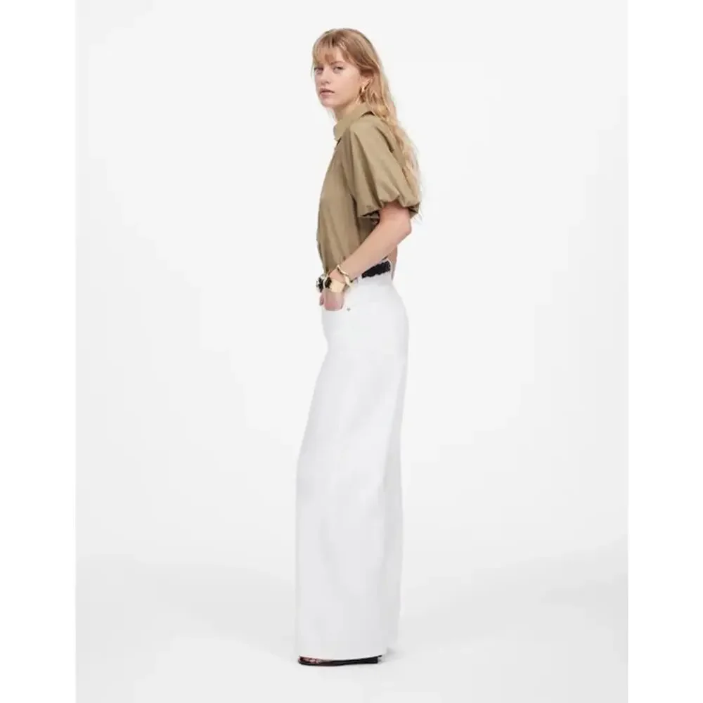 Madewell White Wide-Leg Jeans - Picture 15 of 16